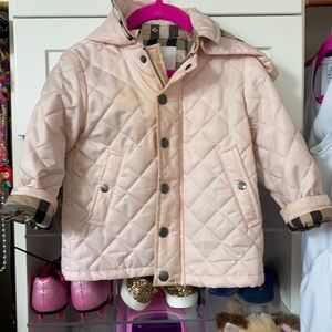 Light pink Burberry jacket